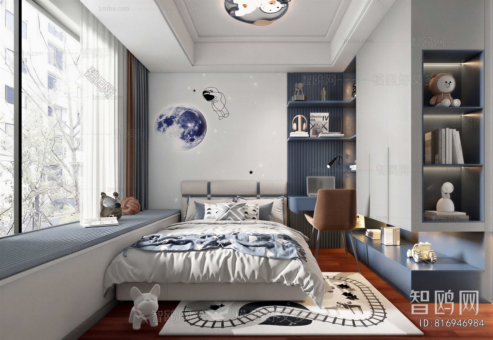 Modern Boy's Room And Son's Room