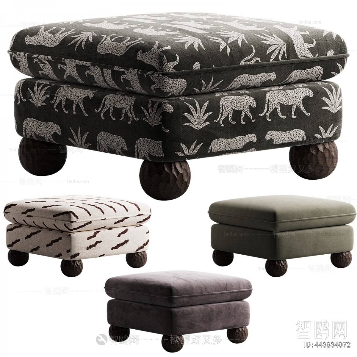 French Style Sofa Stool