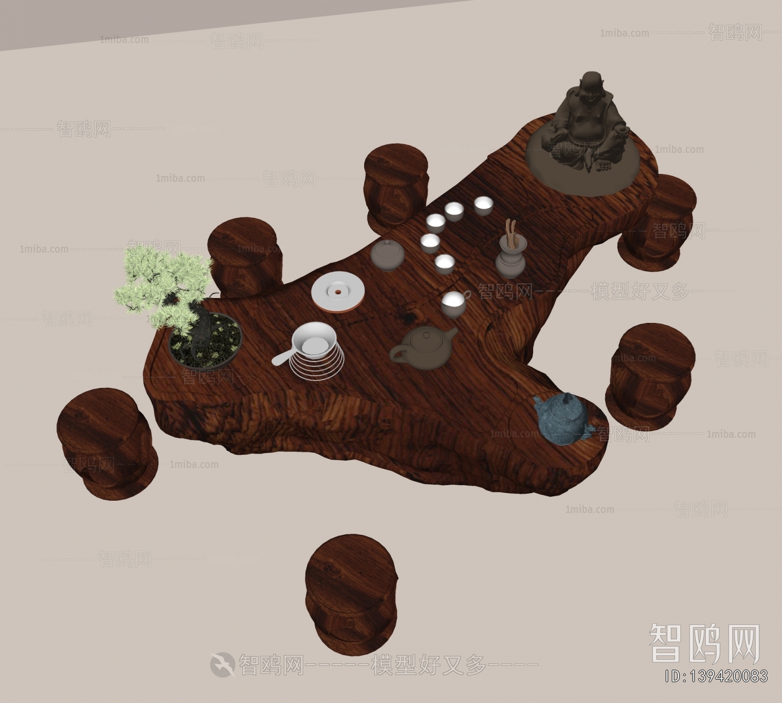 Chinese Style Tea Tables And Chairs