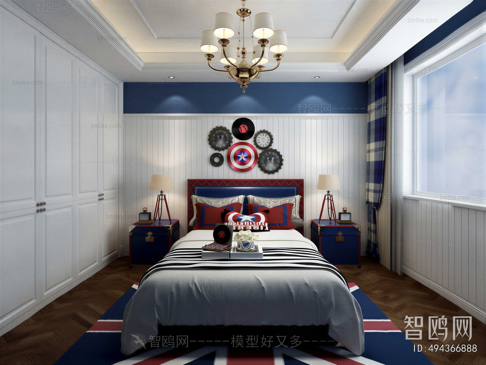 American Style Boy's Room And Son's Room
