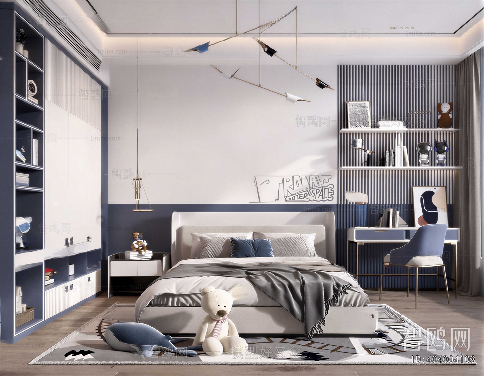 Modern Boy's Room And Son's Room