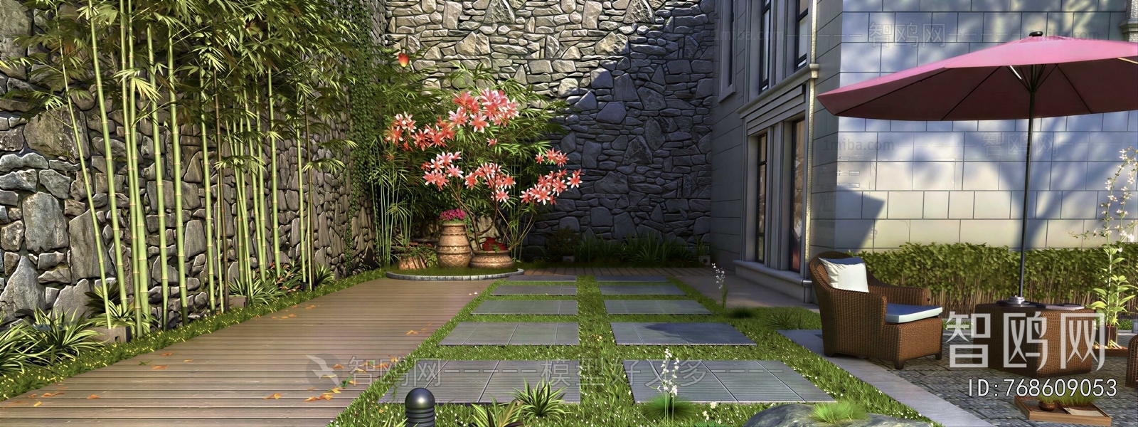 Modern Courtyard/landscape