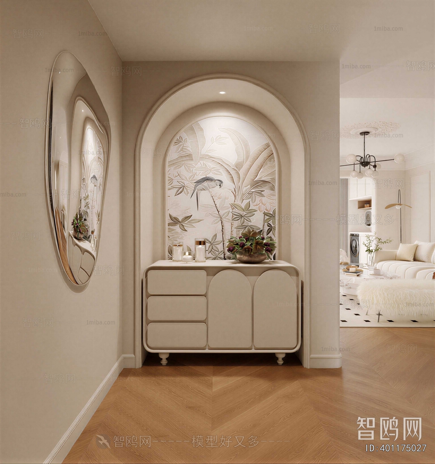 French Style Hallway