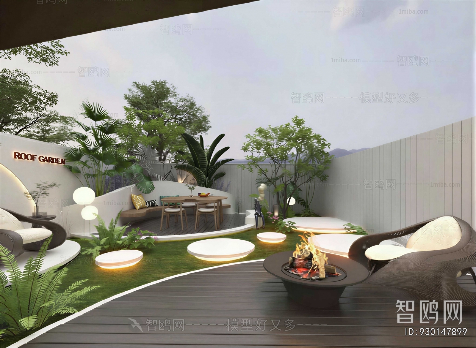 Modern Courtyard/landscape