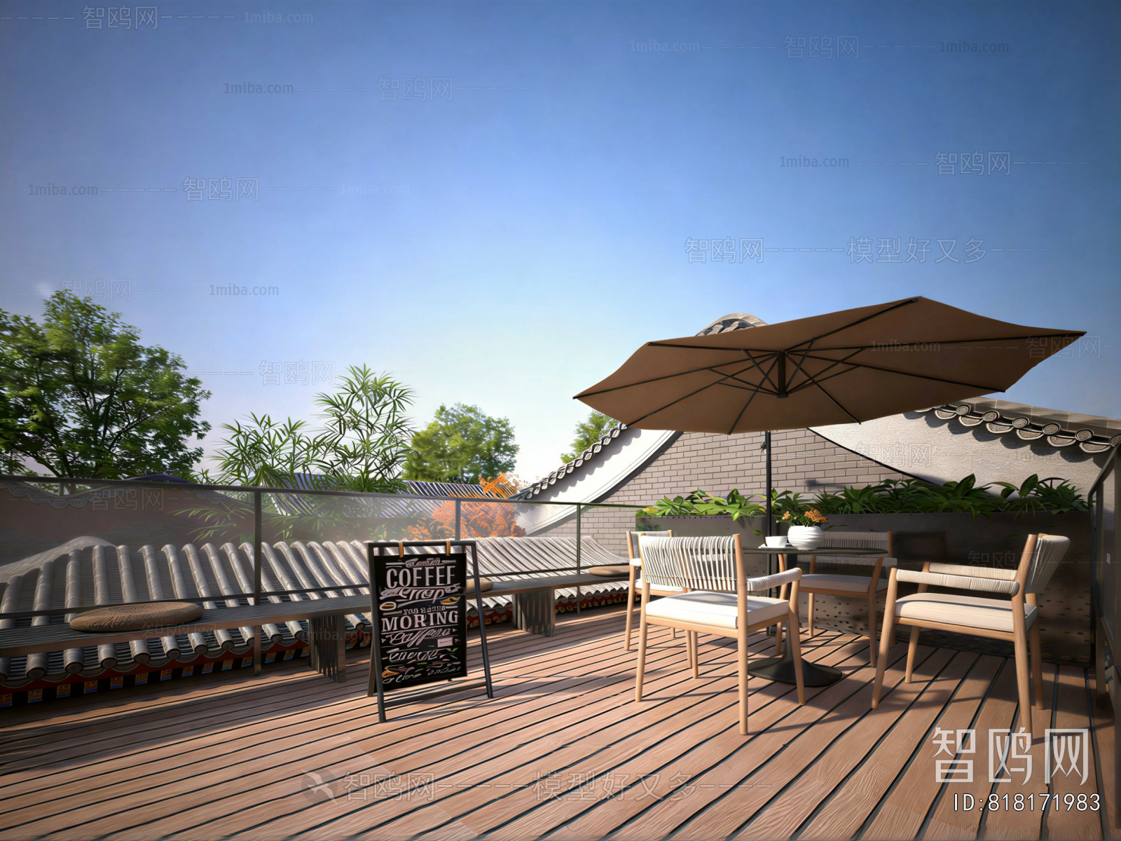 New Chinese Style Terrace