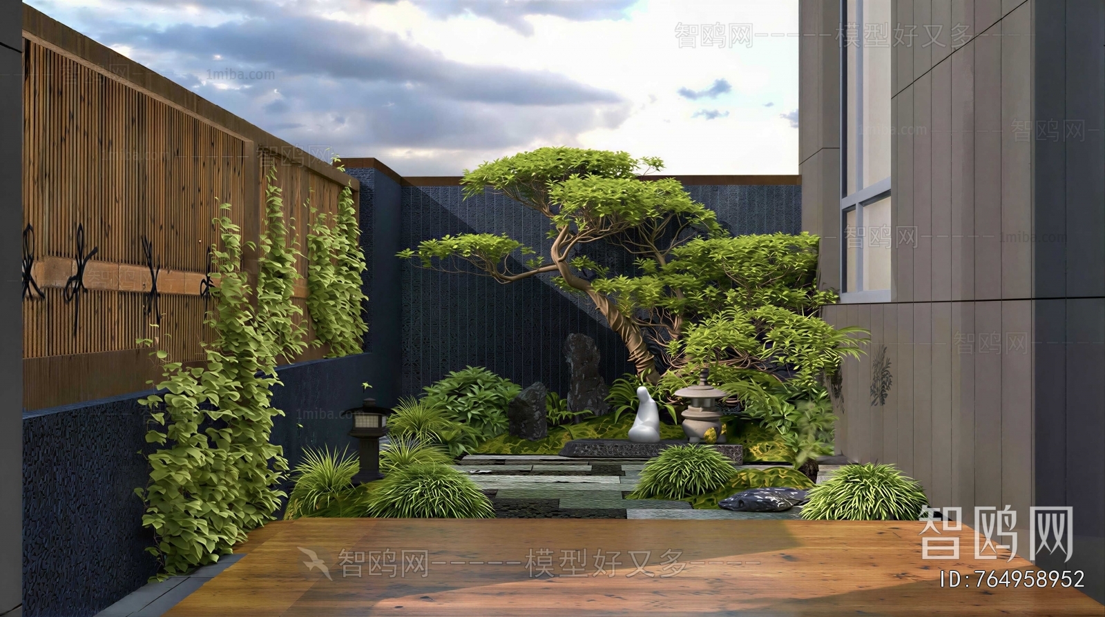 Japanese Style Courtyard/landscape