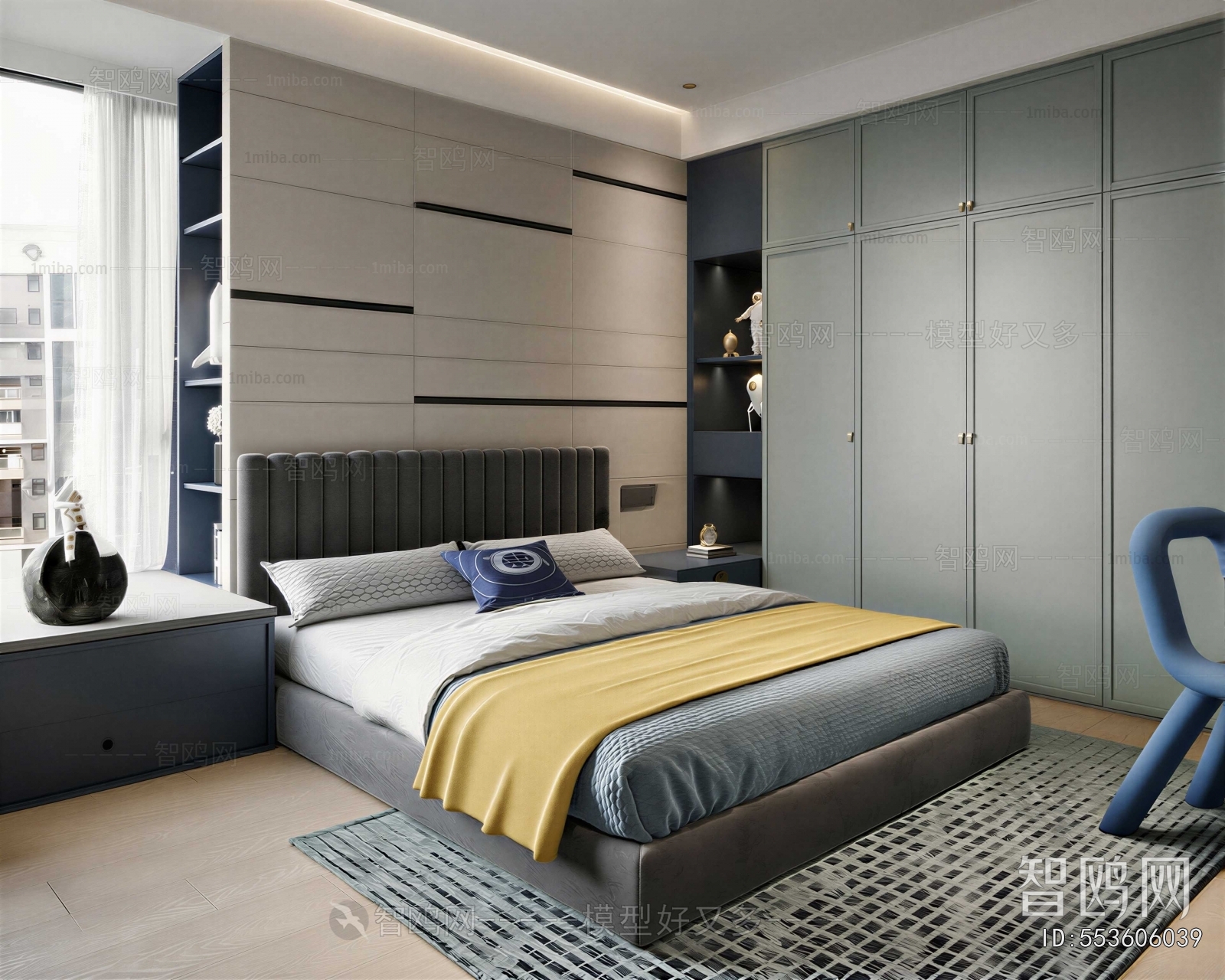 Modern Boy's Room And Son's Room