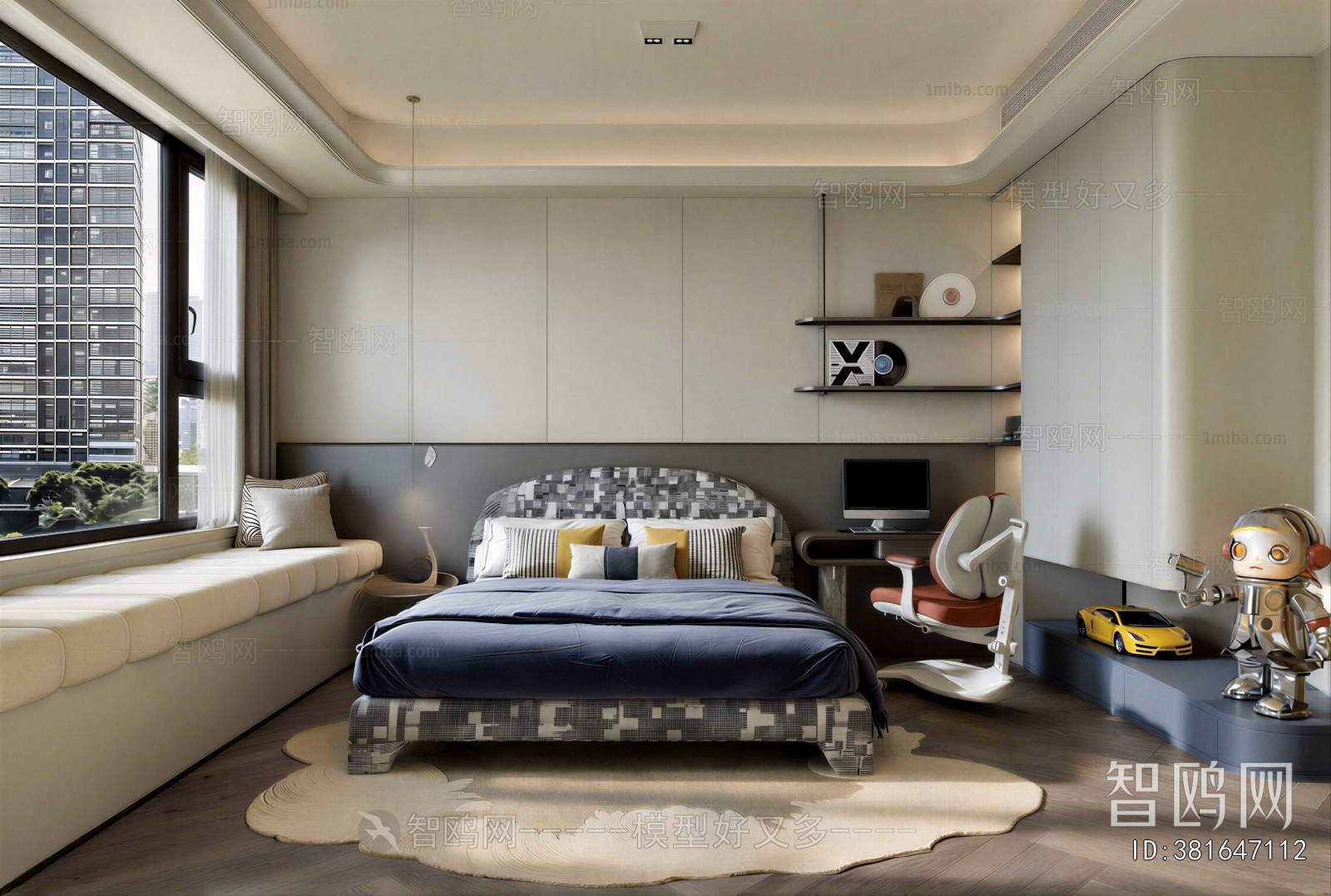 Modern Boy's Room And Son's Room