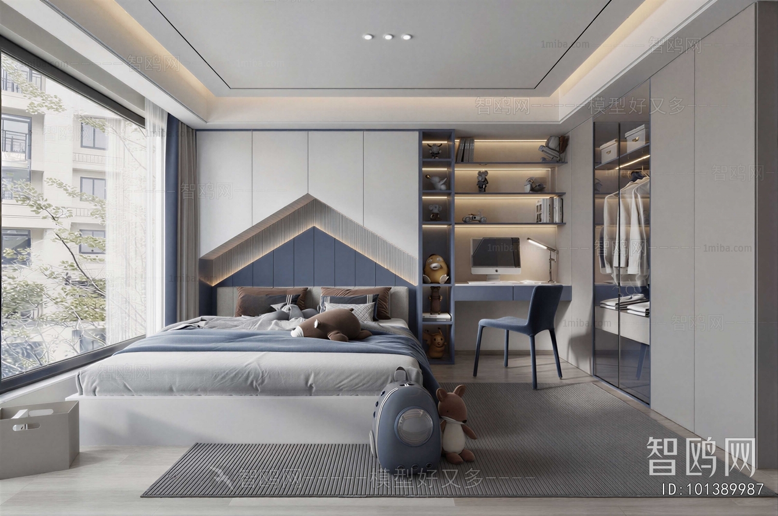 Modern Boy's Room And Son's Room