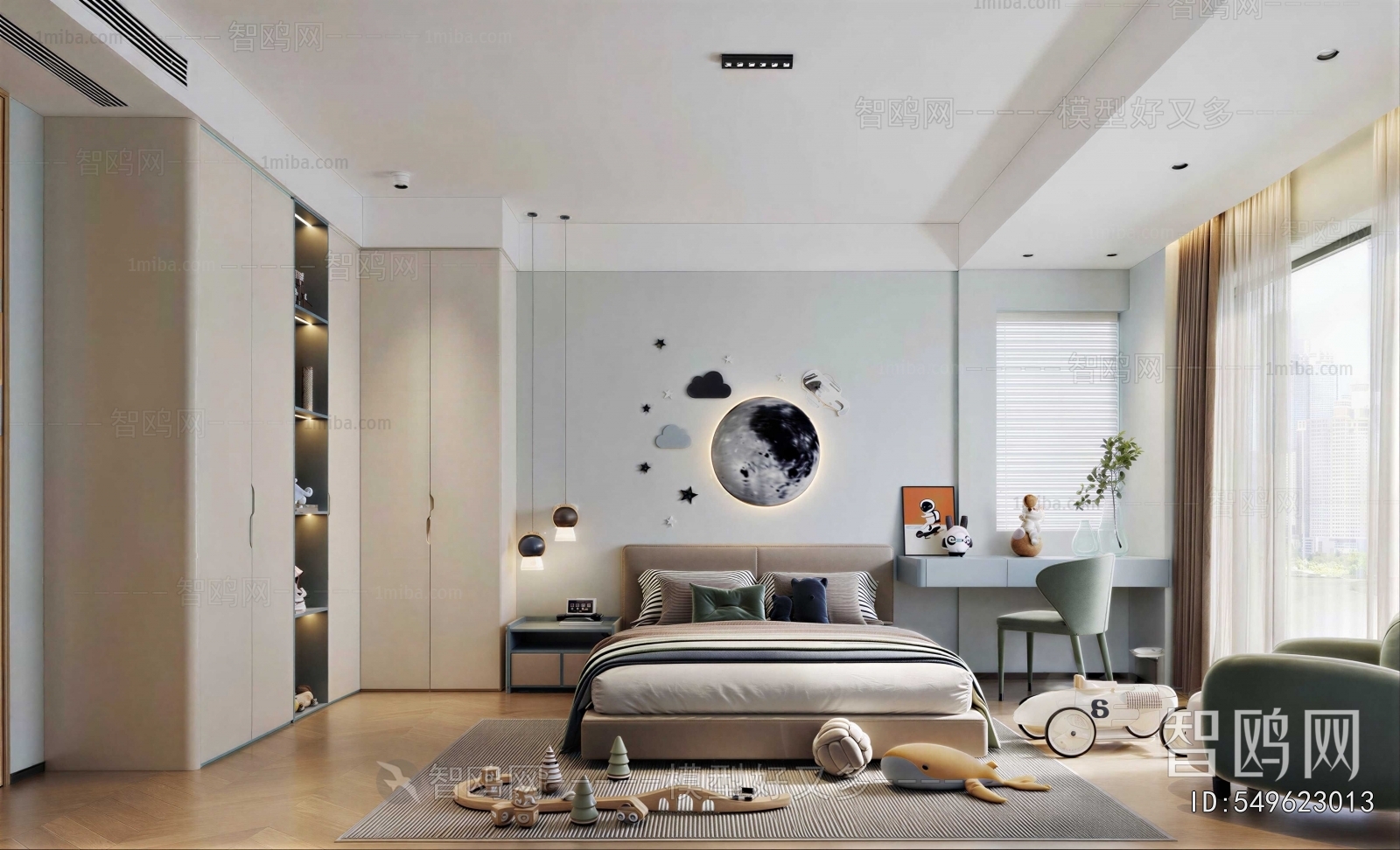 Modern Boy's Room And Son's Room