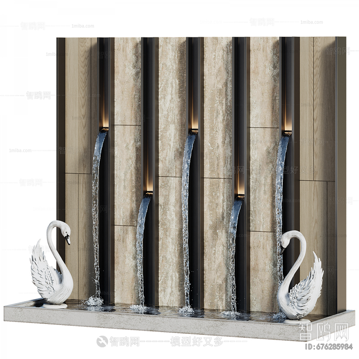 Modern Rockery Waterscape