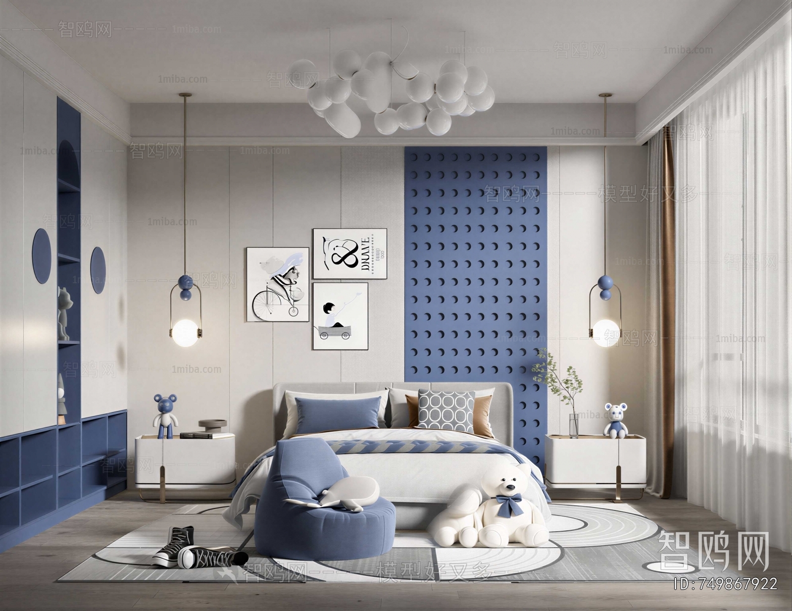 Modern Boy's Room And Son's Room