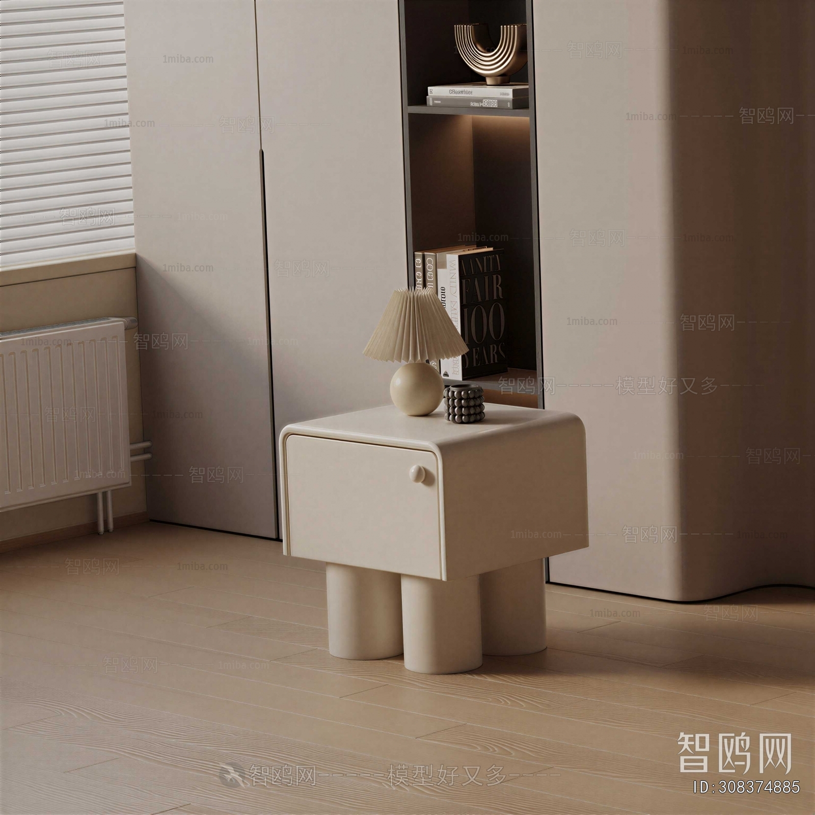 Modern Bedside Cupboard