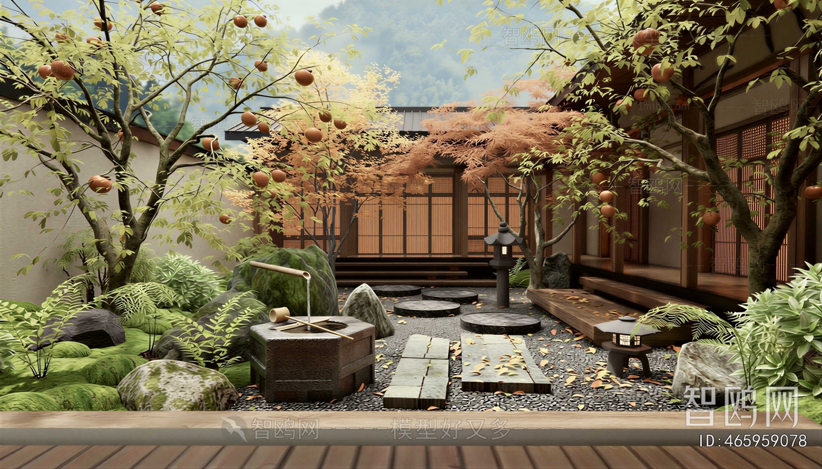 New Chinese Style Courtyard/landscape