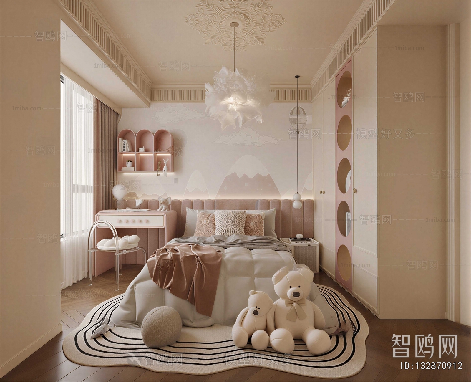 French Style Girl's Room Daughter's Room