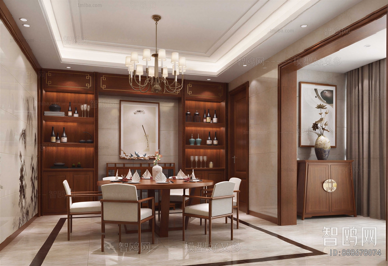 New Chinese Style Dining Room