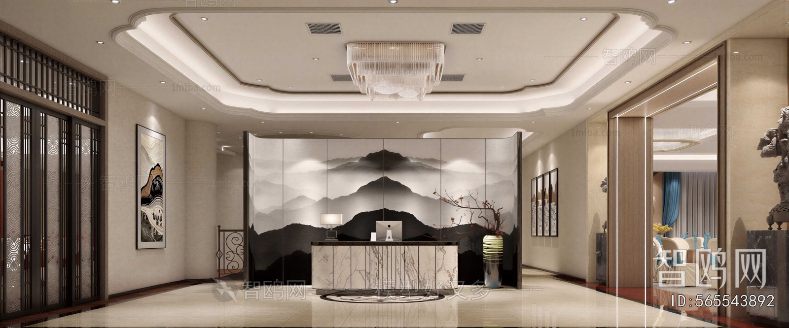 New Chinese Style Lobby Hall