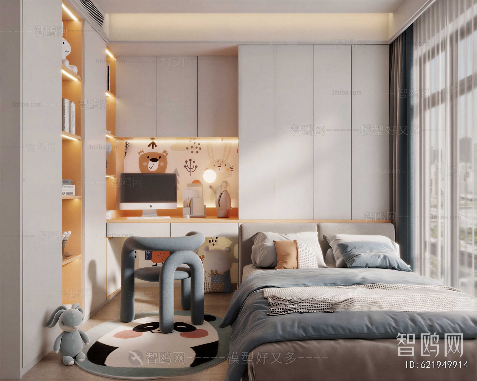 Modern Boy's Room And Son's Room