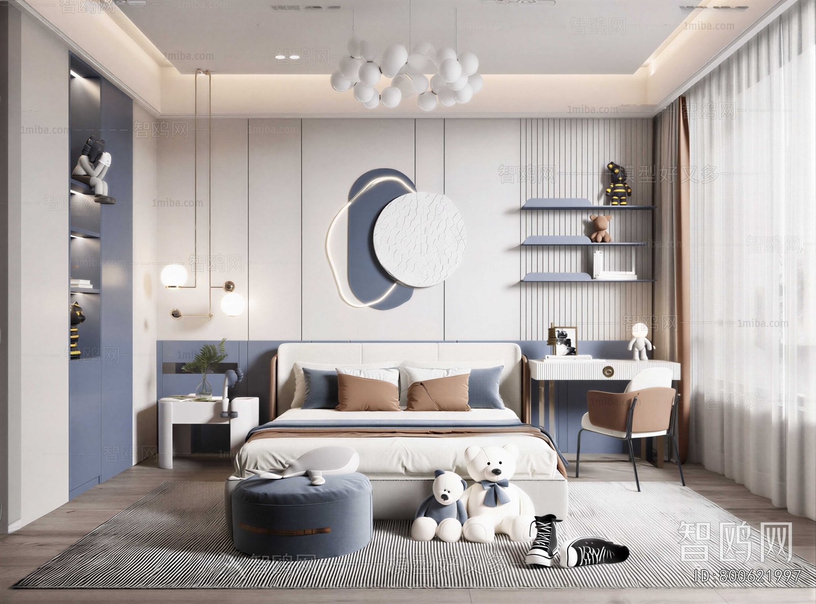 Modern Boy's Room And Son's Room