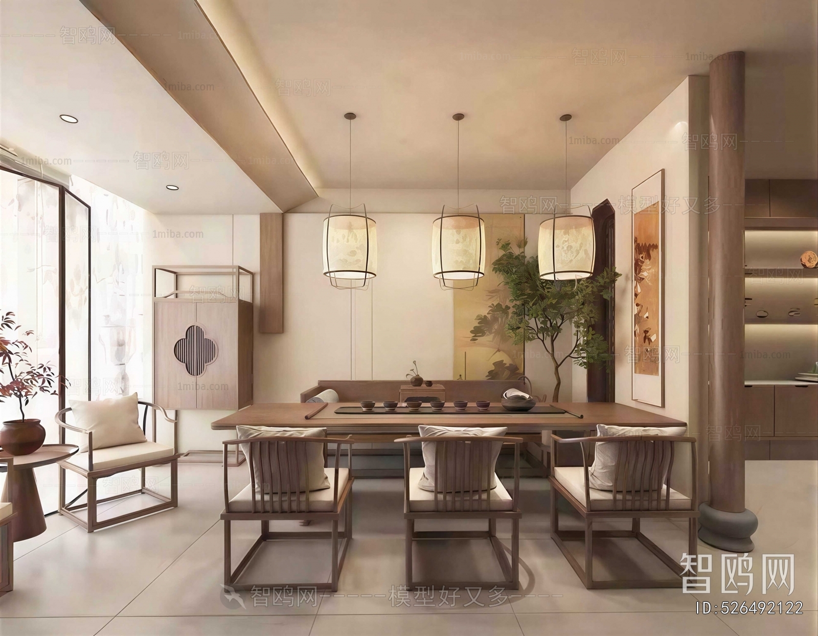 New Chinese Style Dining Room