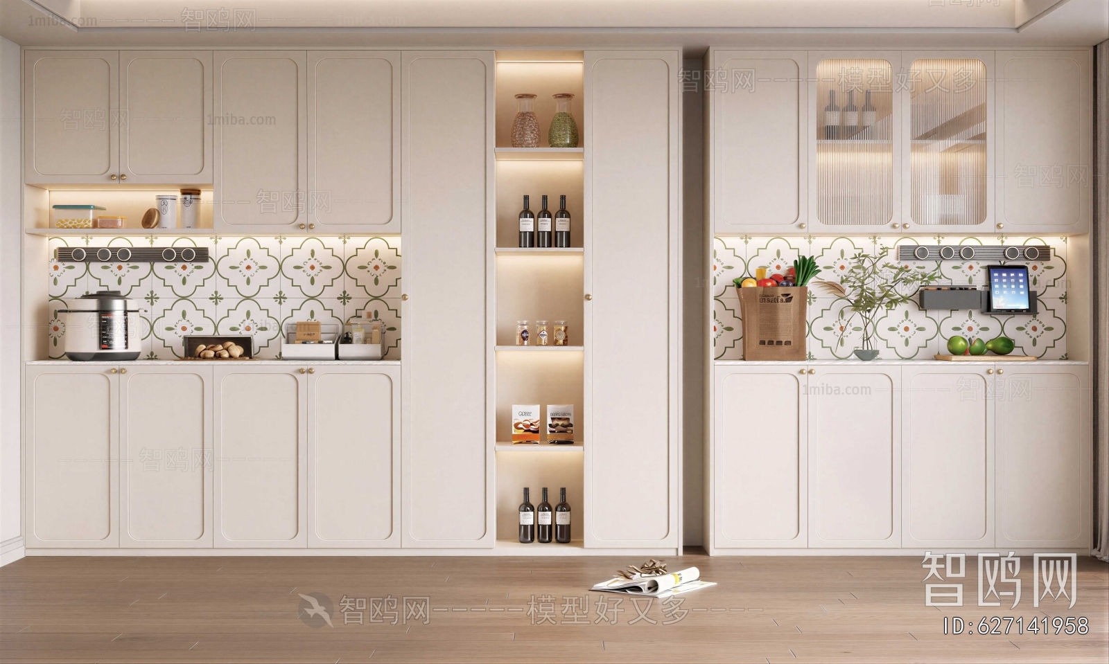 French Style Wine Cabinet