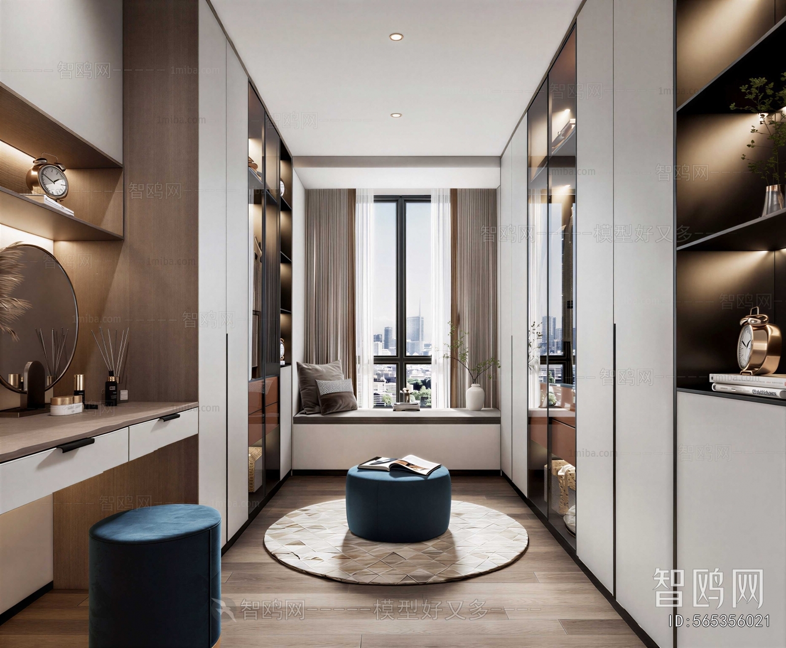 Modern Clothes Storage Area