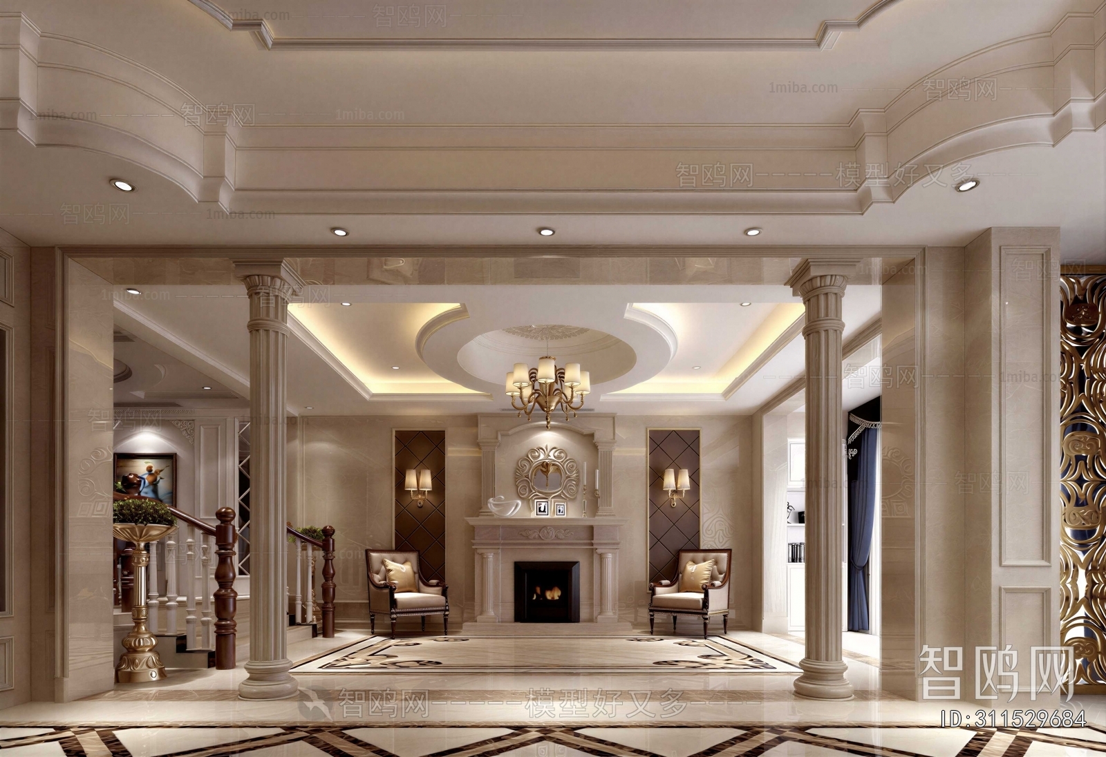 European Style A Living Room