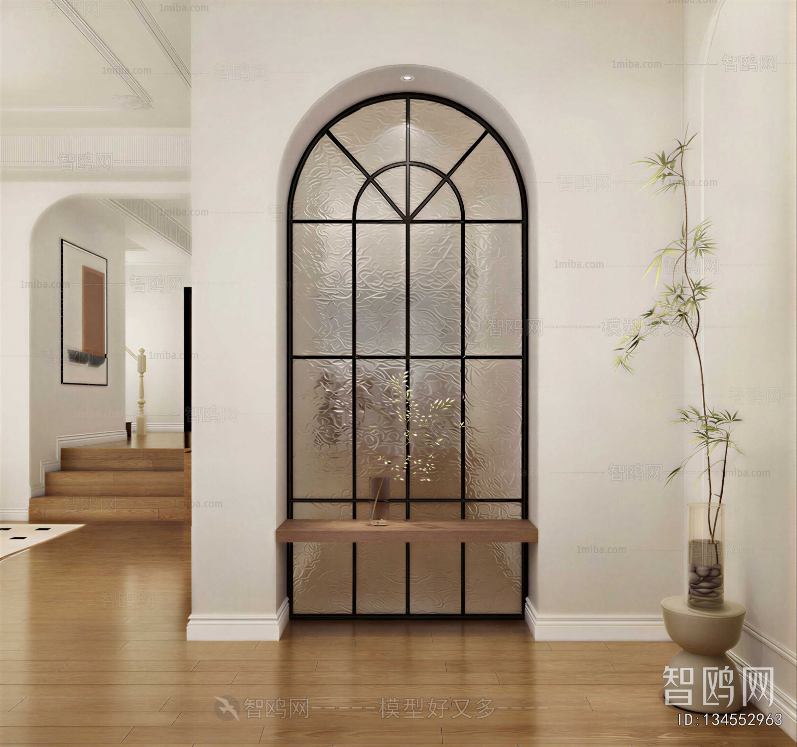 French Style Glass Screen Partition
