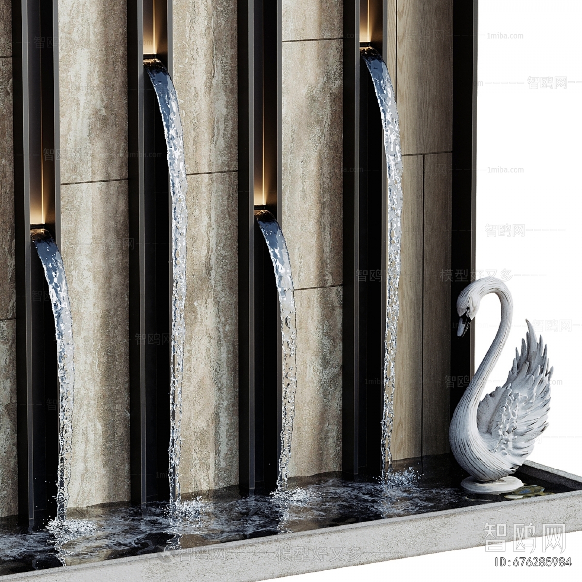 Modern Rockery Waterscape