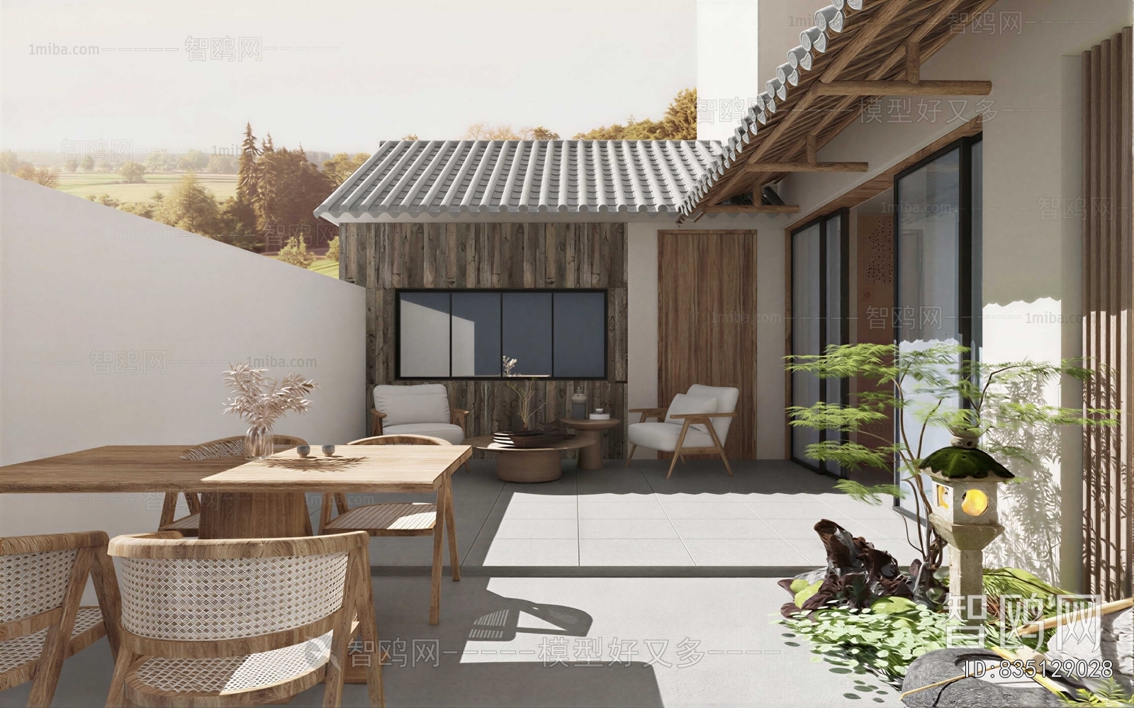 New Chinese Style Courtyard/landscape