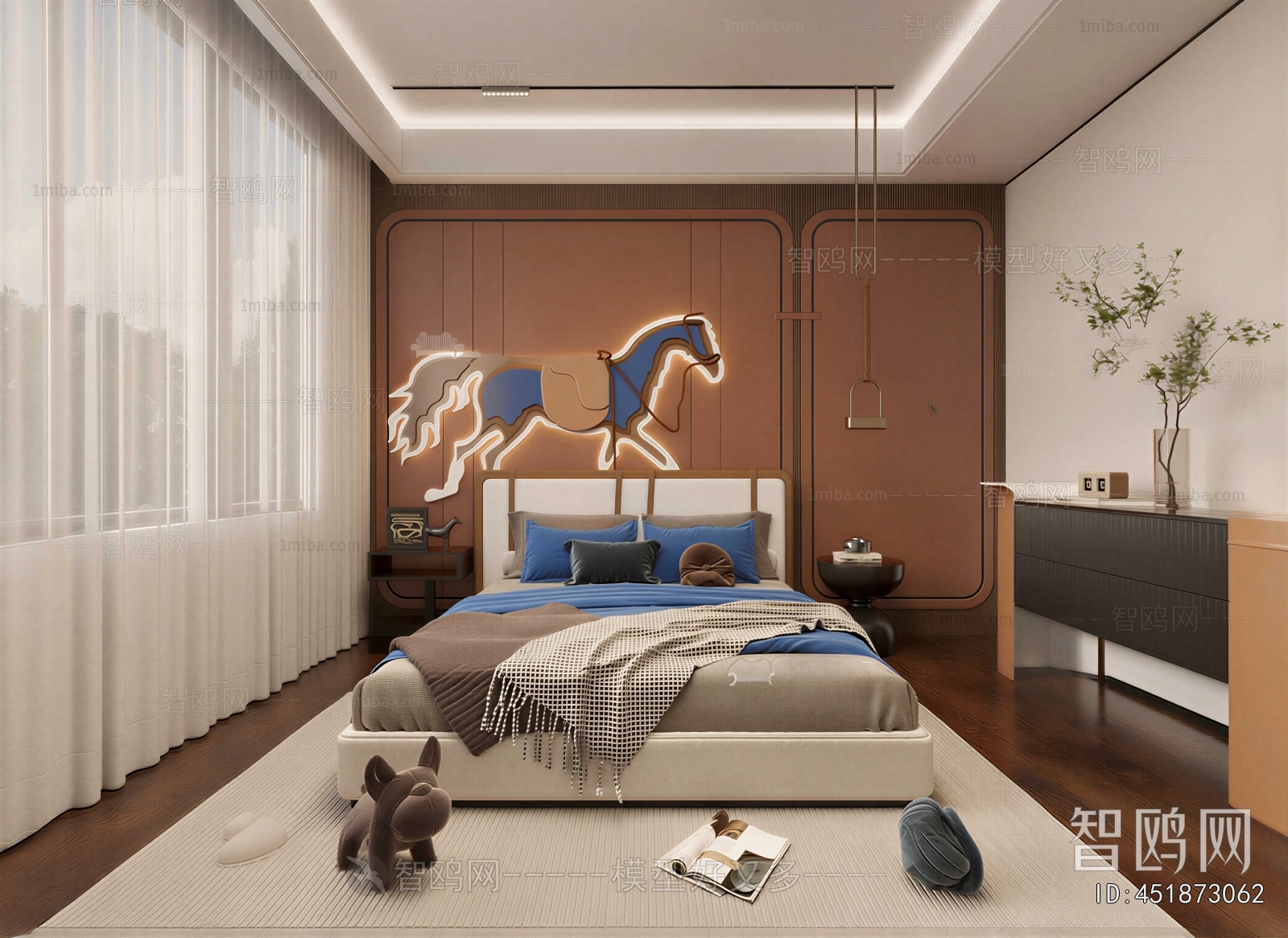 Modern Boy's Room And Son's Room