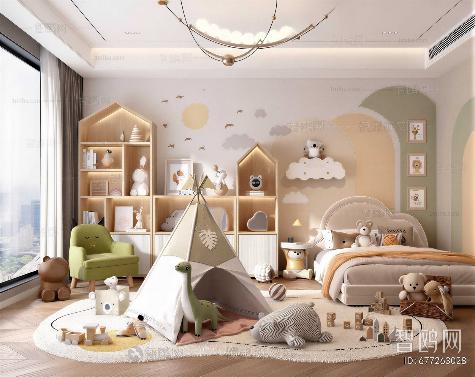 Modern Boy's Room And Son's Room