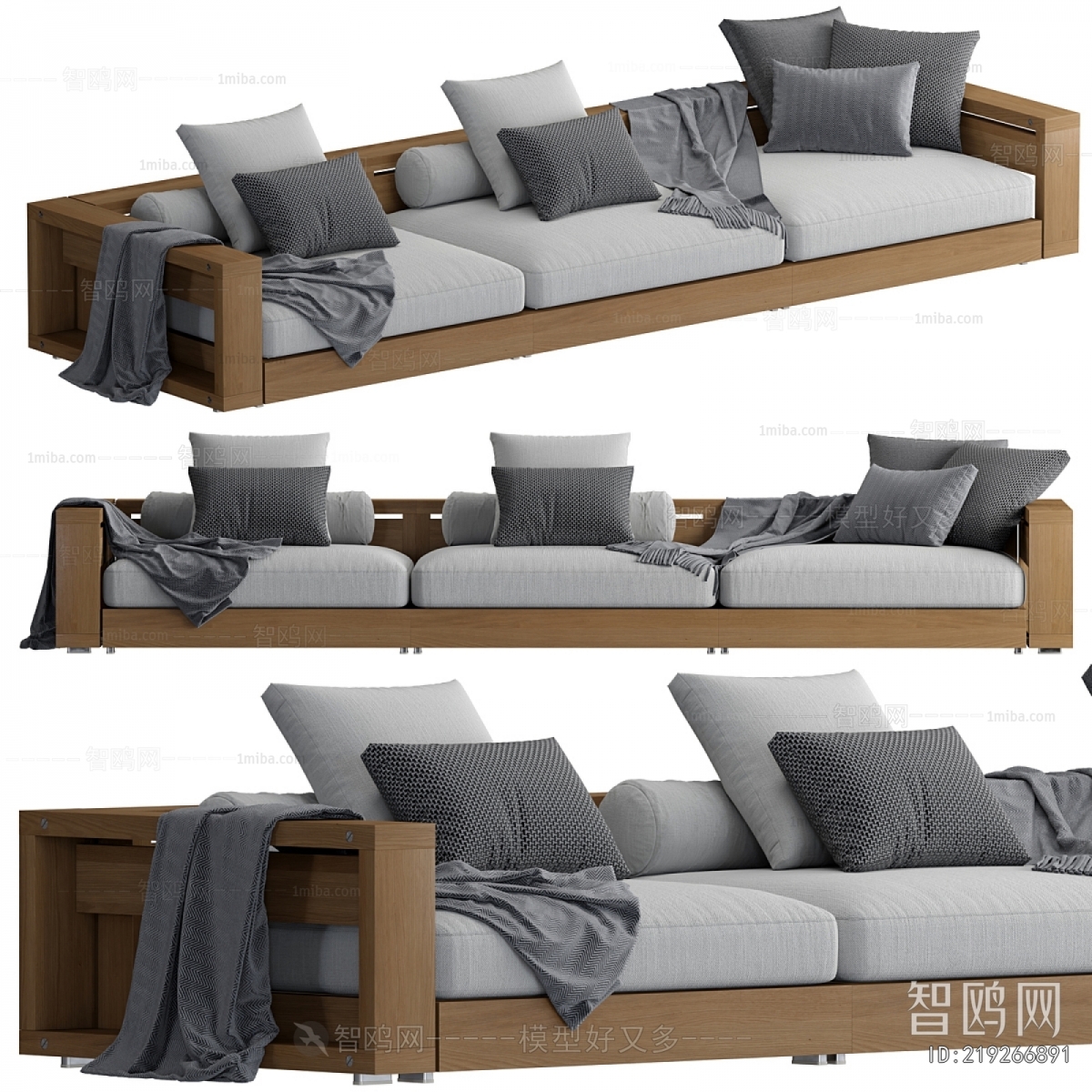 Modern Three-seat Sofa