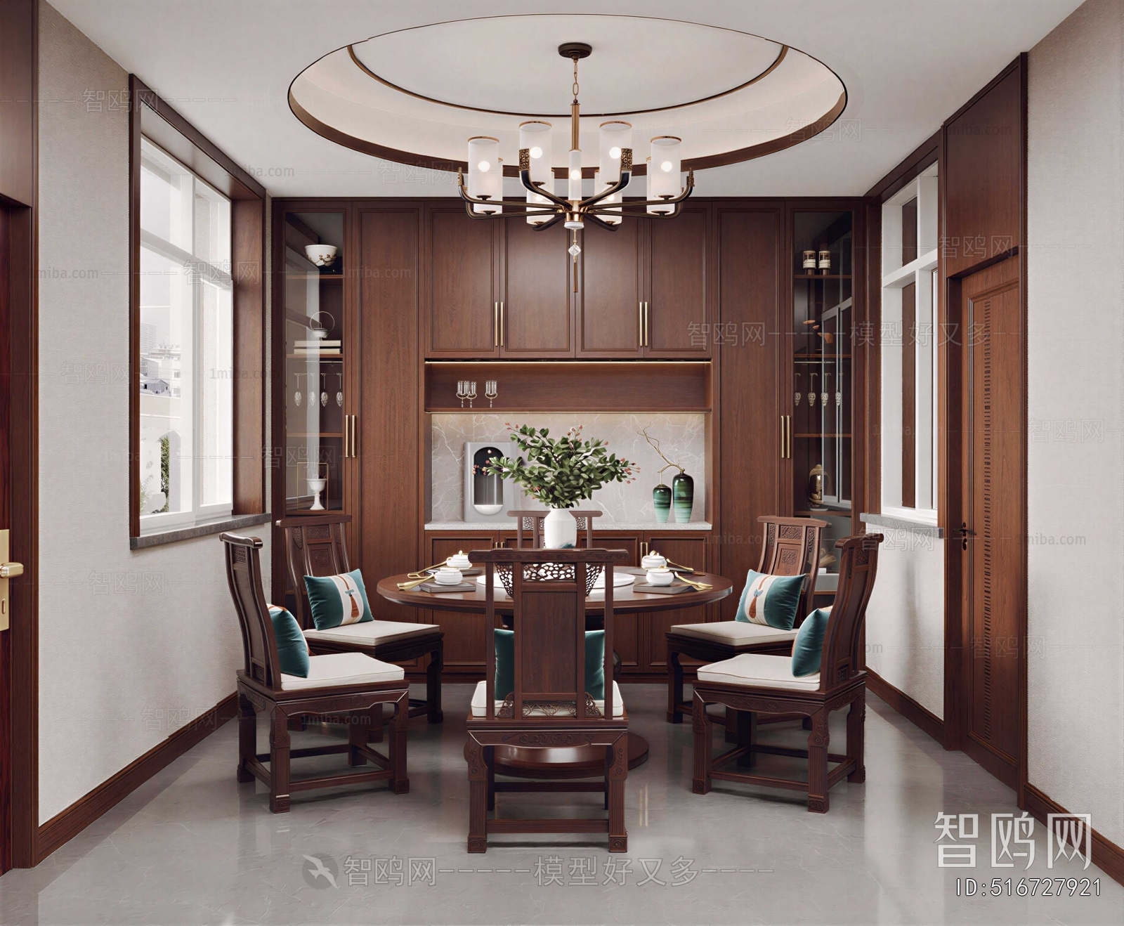 New Chinese Style Dining Room