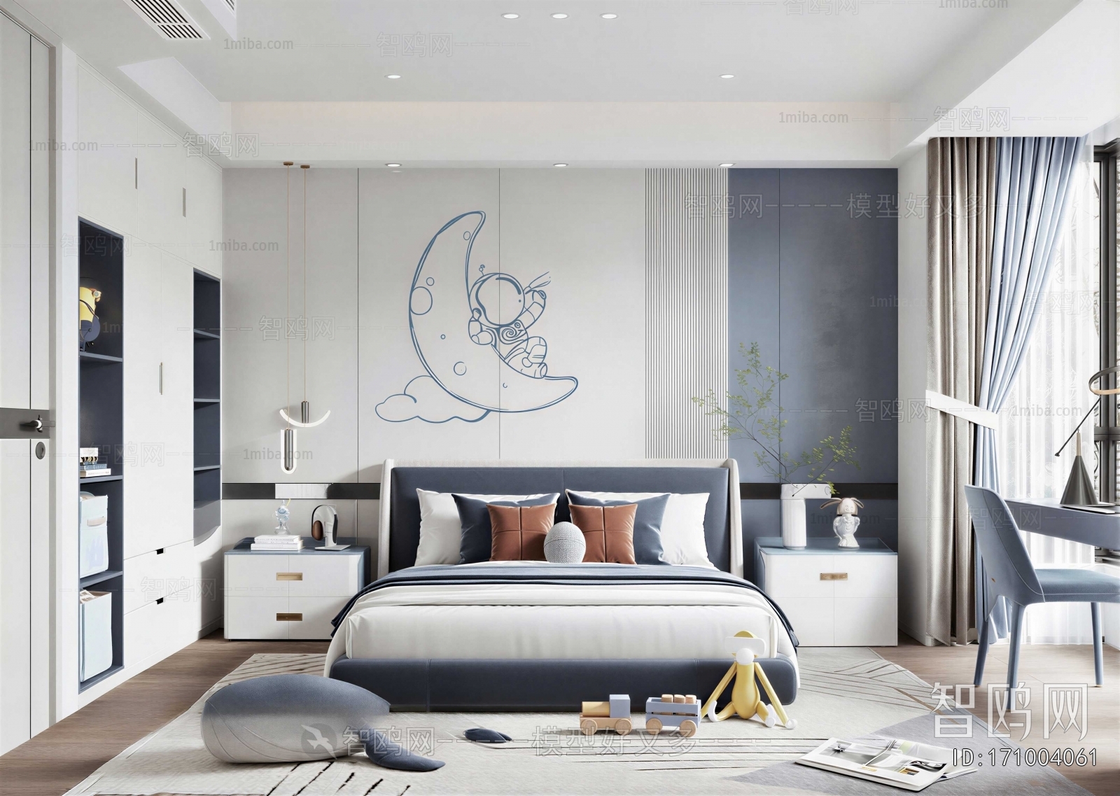 Modern Boy's Room And Son's Room