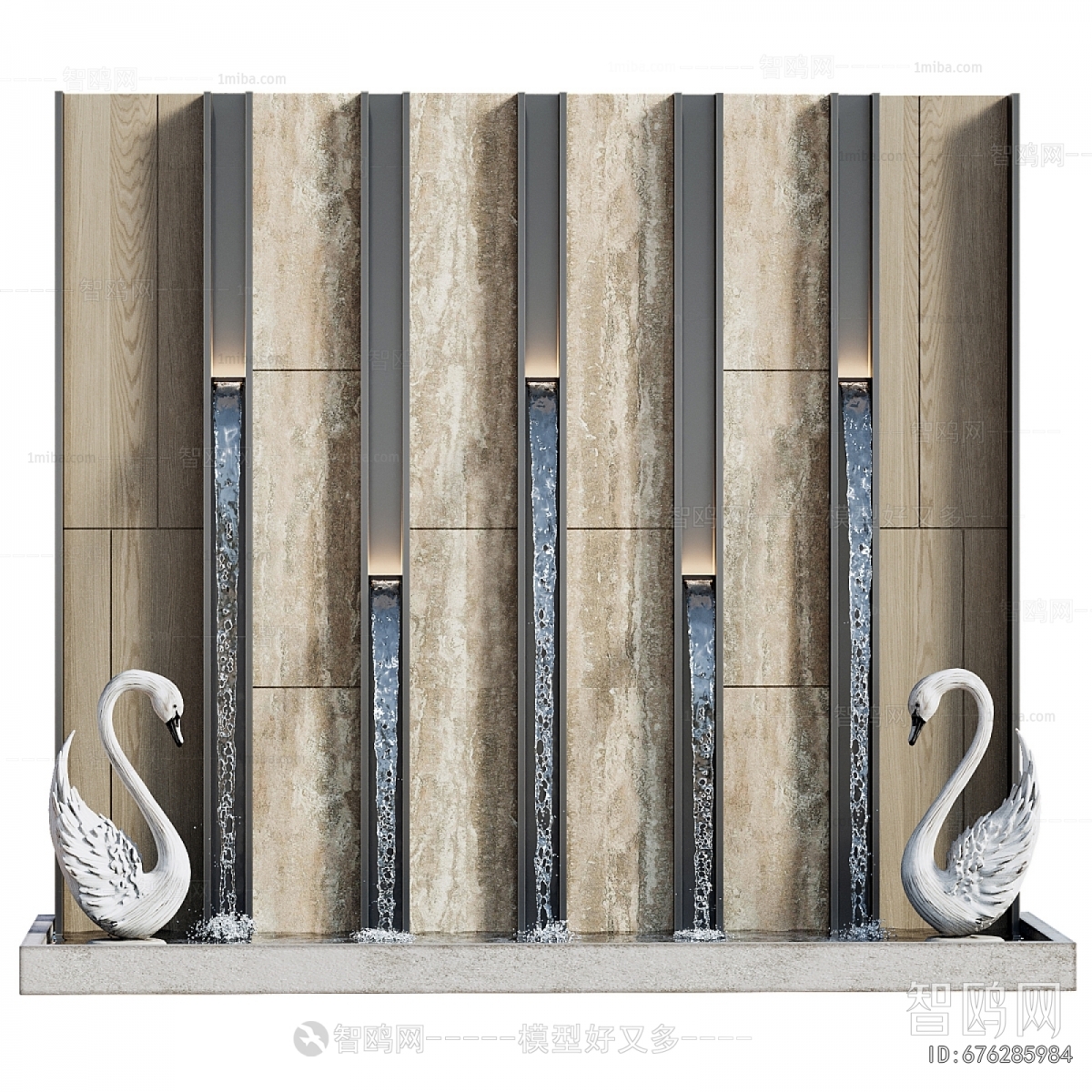 Modern Rockery Waterscape