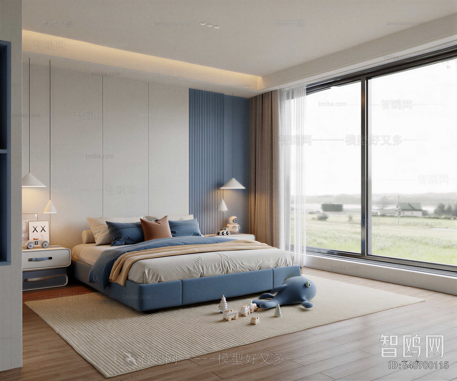 Modern Boy's Room And Son's Room