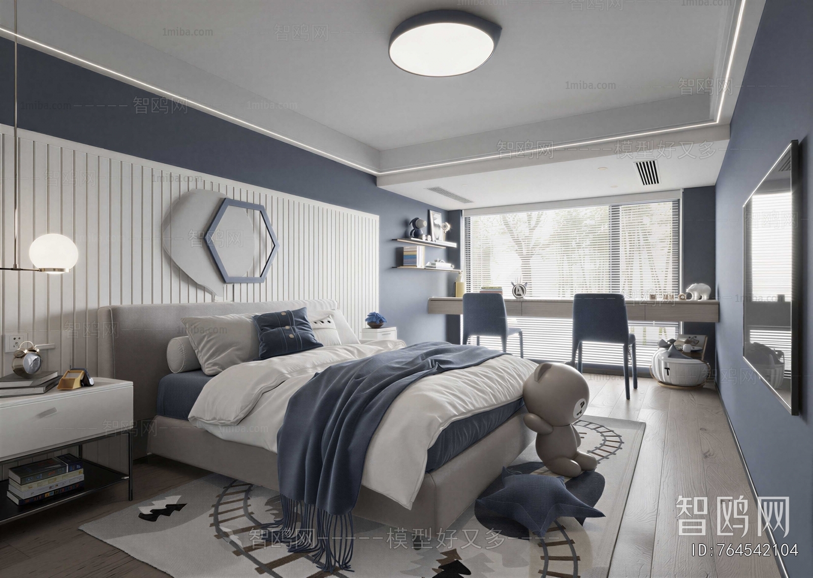 Modern Boy's Room And Son's Room