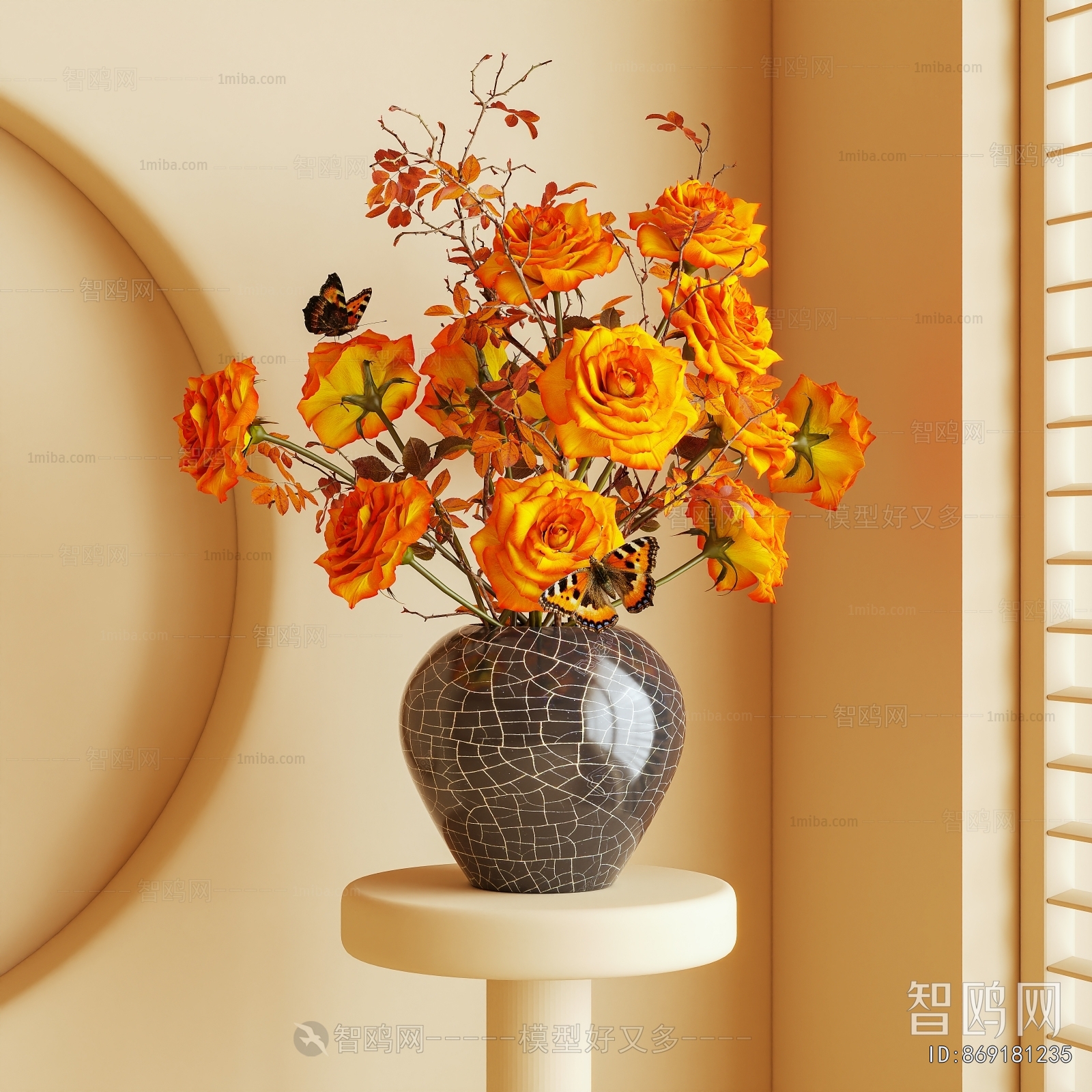 Wabi-sabi Style Flower Arrangement