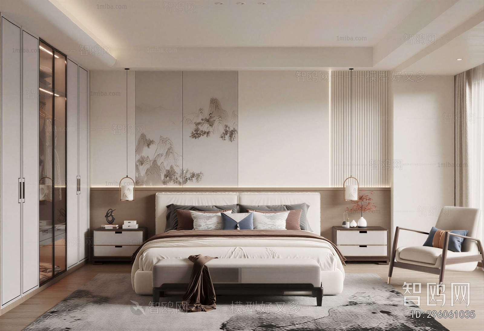 New Chinese Style Bedroom