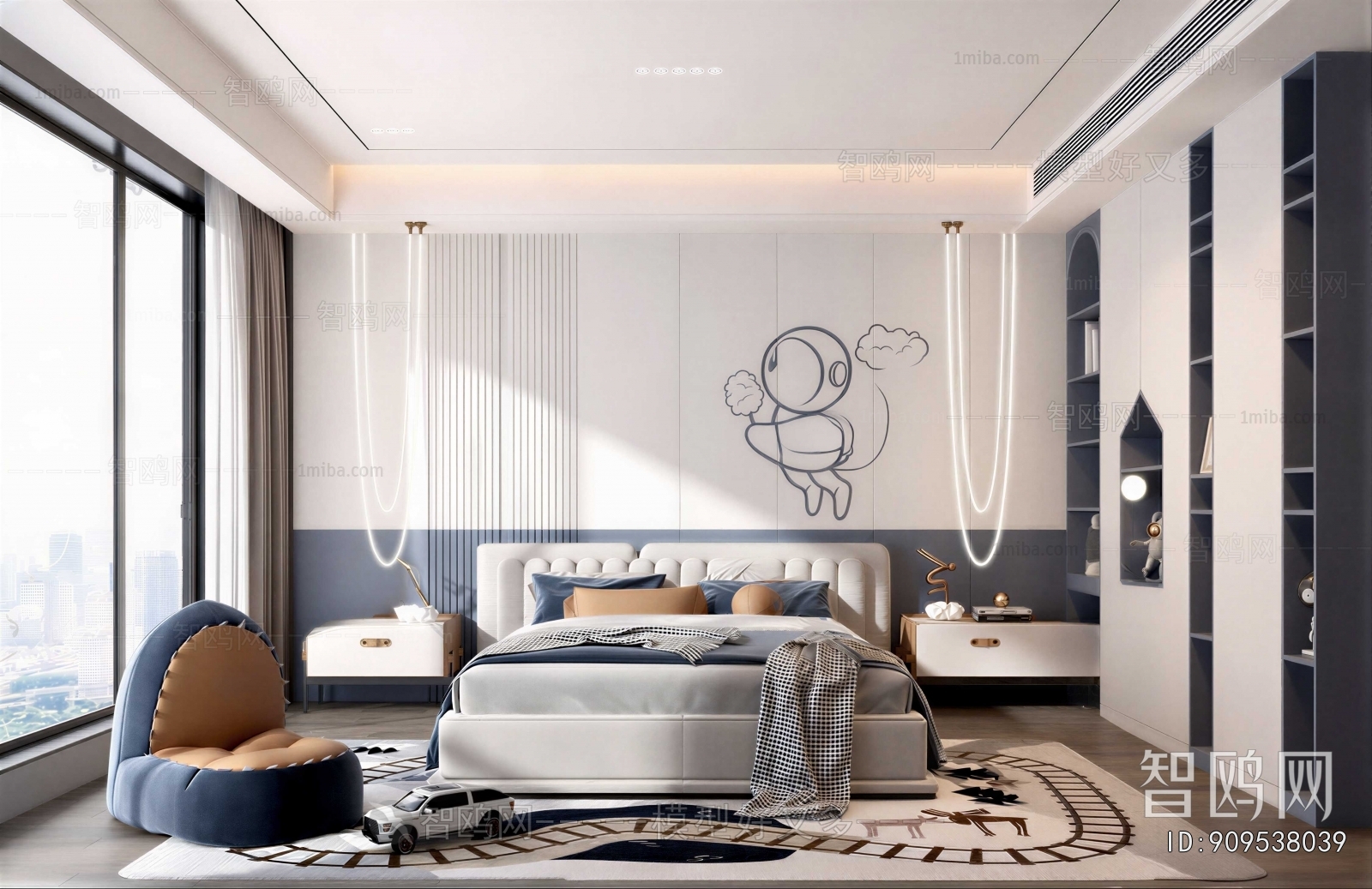 Modern Boy's Room And Son's Room