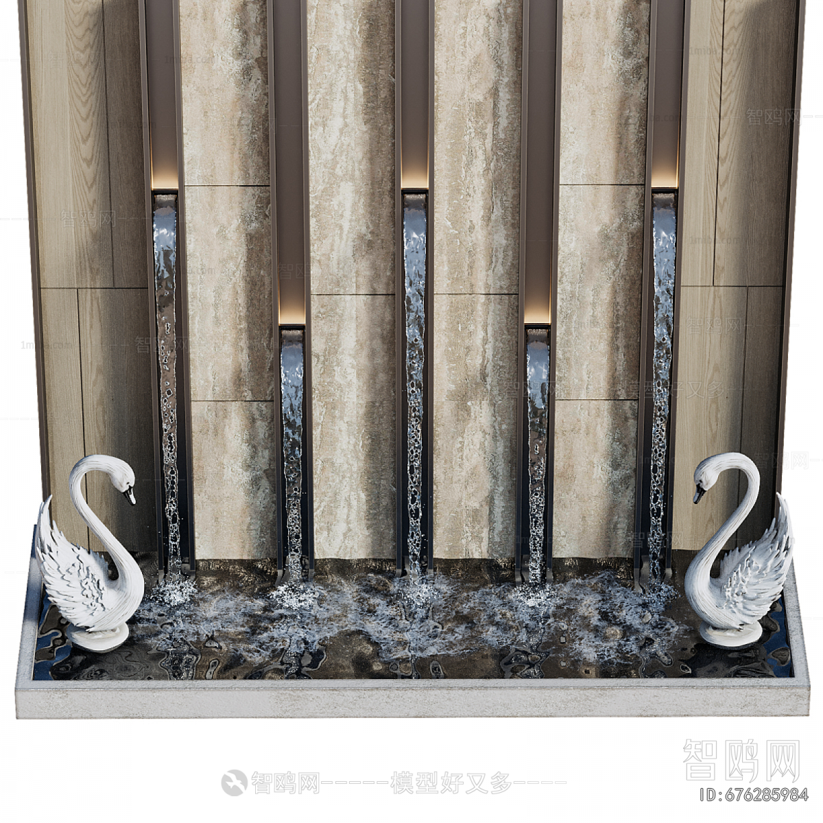 Modern Rockery Waterscape