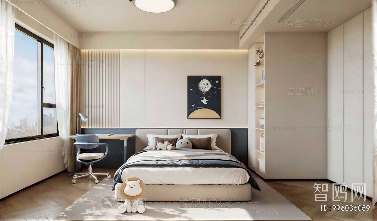 Modern Boy's Room And Son's Room