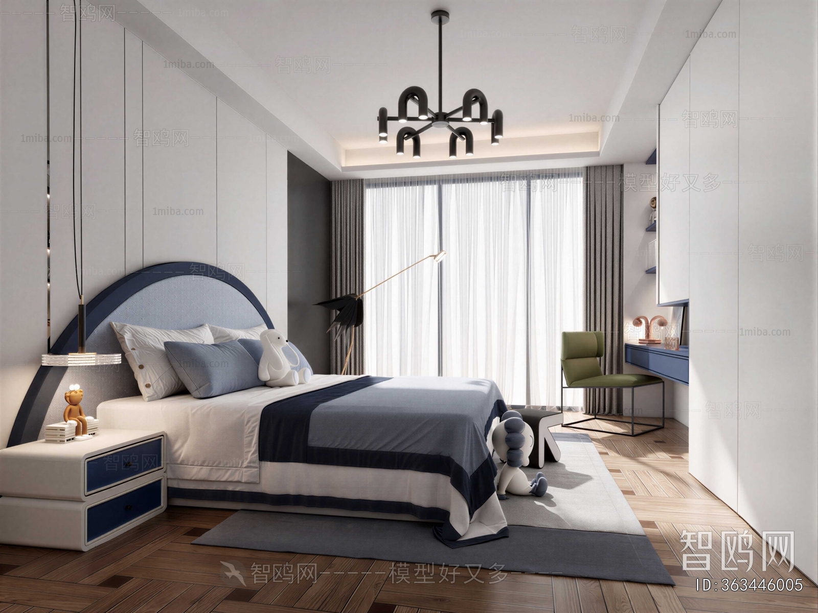 Modern Boy's Room And Son's Room