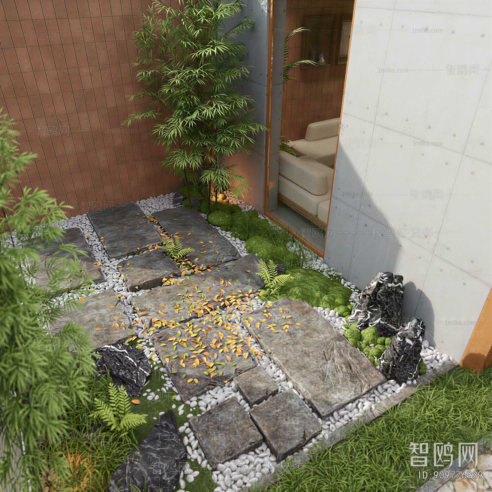 Modern Courtyard/landscape