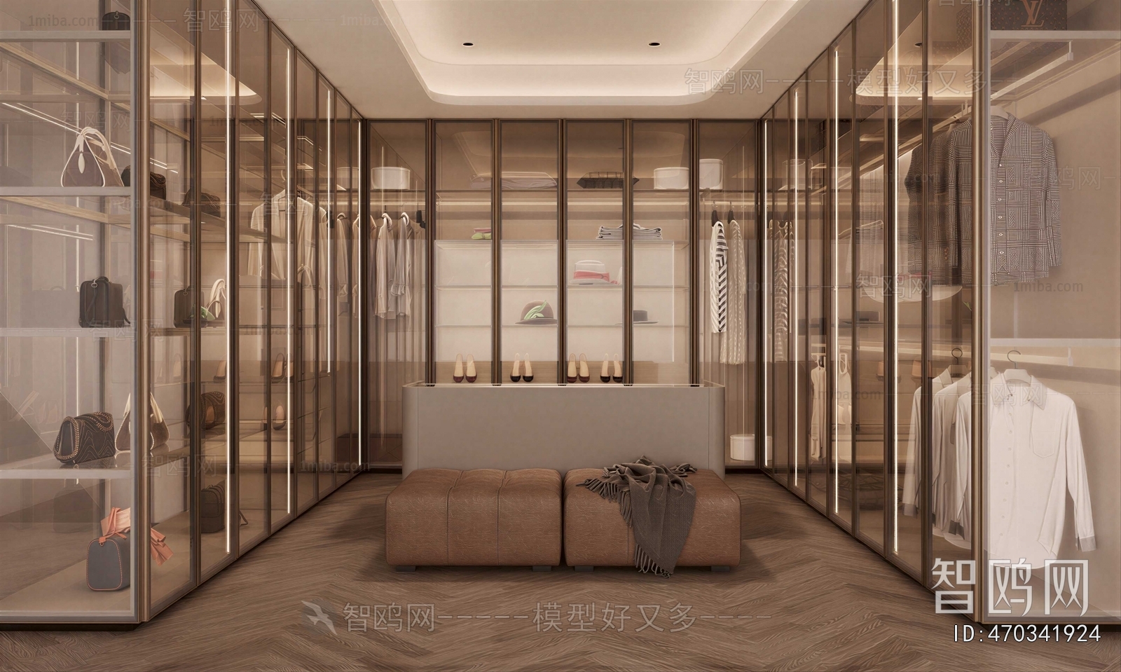 Modern Clothes Storage Area