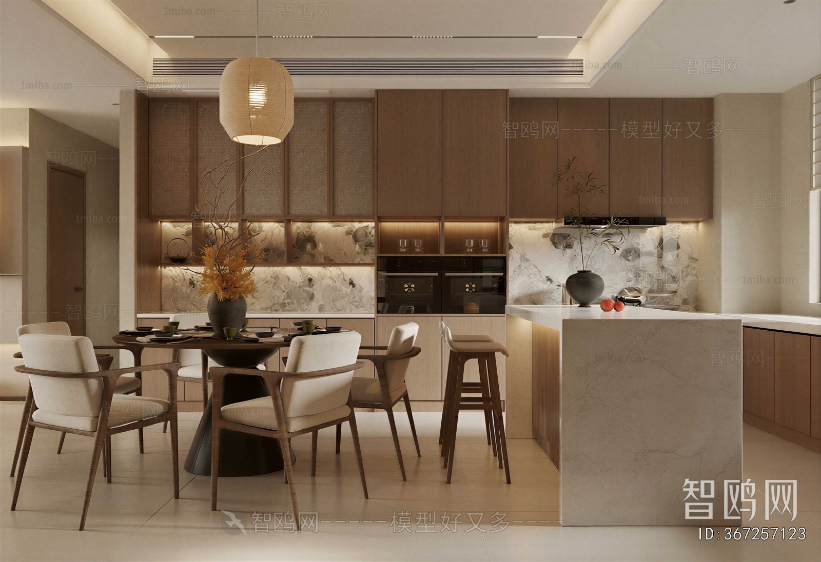 New Chinese Style Dining Room