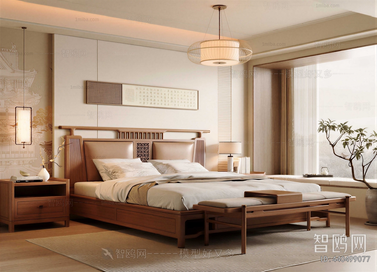 New Chinese Style Bedroom