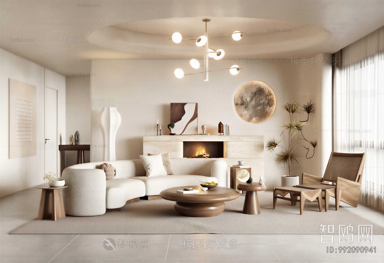 Wabi-sabi Style A Living Room