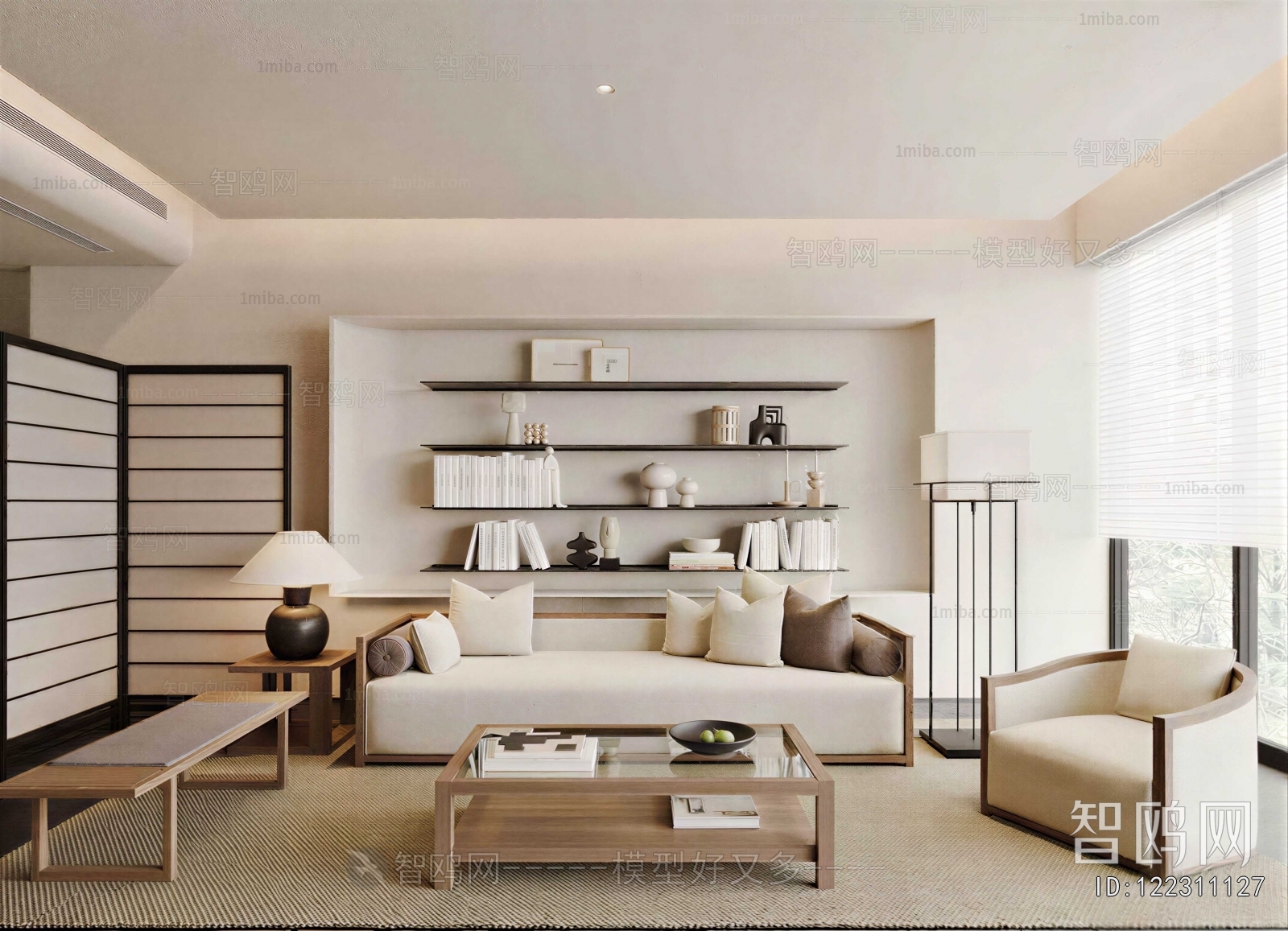 Wabi-sabi Style A Living Room